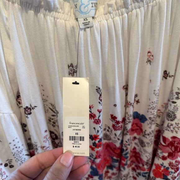 Jun & Ivy New With Tags from Francesca's Boat Neck or Off the Shoulder Blouse - Picture 4 of 4